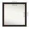 Amanti Art Non-Beveled Wall Mirror, Furniture Espresso Narrow Frame